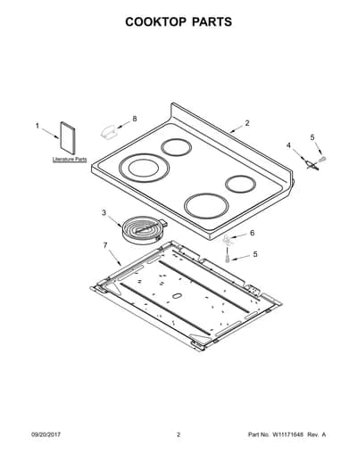 COOKTOP PARTS