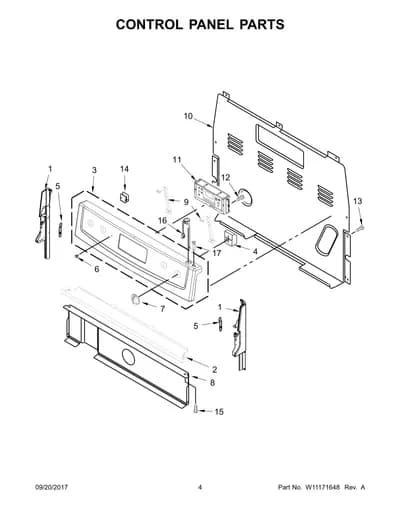CONTROL PANEL PARTS