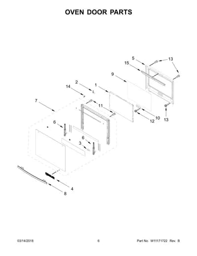OVEN DOOR PARTS