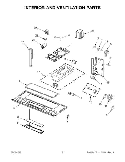 INTERIOR AND VENTILATION PARTS