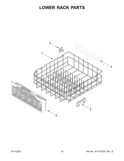 LOWER RACK PARTS