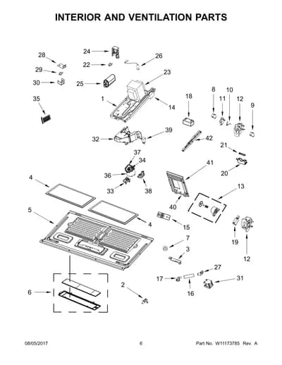 INTERIOR AND VENTILATION PARTS