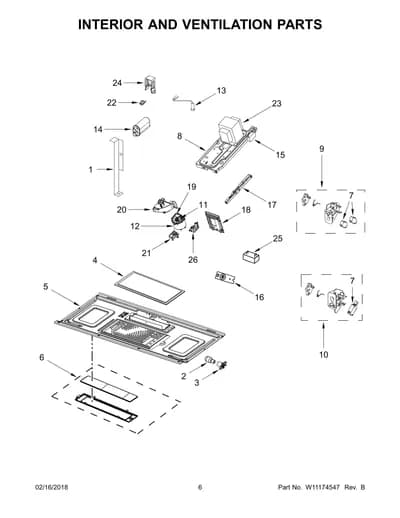 INTERIOR AND VENTILATION PARTS
