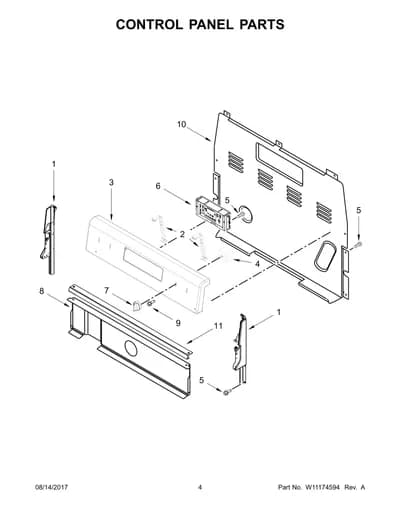 CONTROL PANEL PARTS
