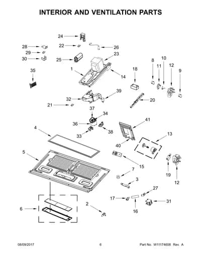 INTERIOR AND VENTILATION PARTS