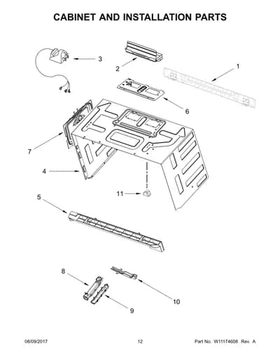 CABINET AND INSTALLATION PARTS