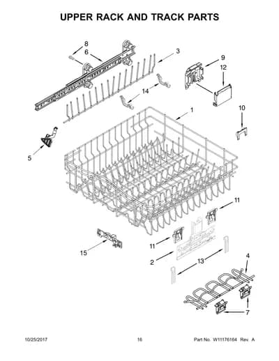 UPPER RACK AND TRACK PARTS