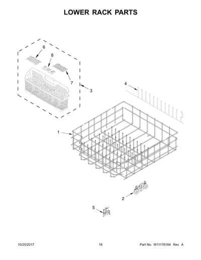 LOWER RACK PARTS