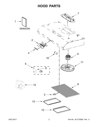 HOOD PARTS