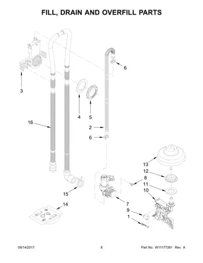 FILL, DRAIN AND OVERFILL PARTS