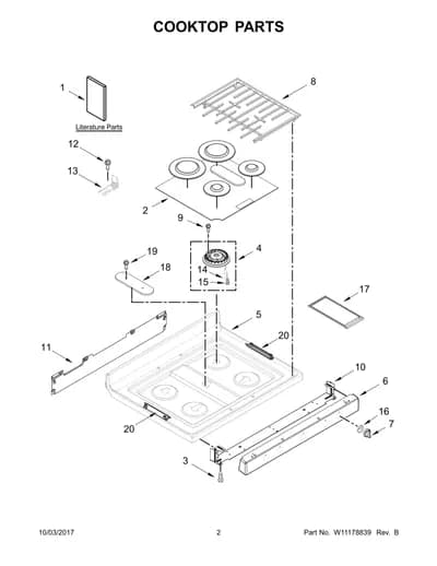 COOKTOP PARTS