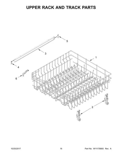 UPPER RACK AND TRACK PARTS