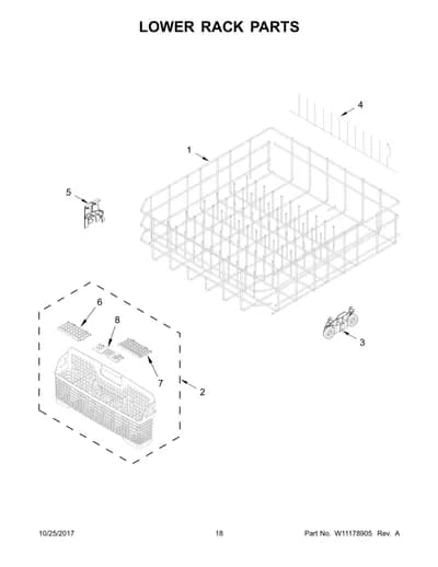 LOWER RACK PARTS