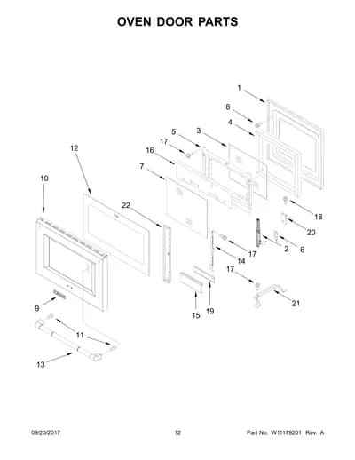 OVEN DOOR PARTS