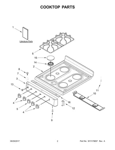 COOKTOP PARTS