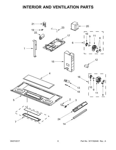 INTERIOR AND VENTILATION PARTS