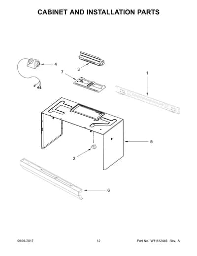 CABINET AND INSTALLATION PARTS