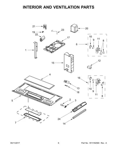 INTERIOR AND VENTILATION PARTS