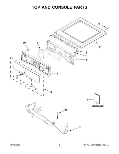 TOP AND CONSOLE PARTS