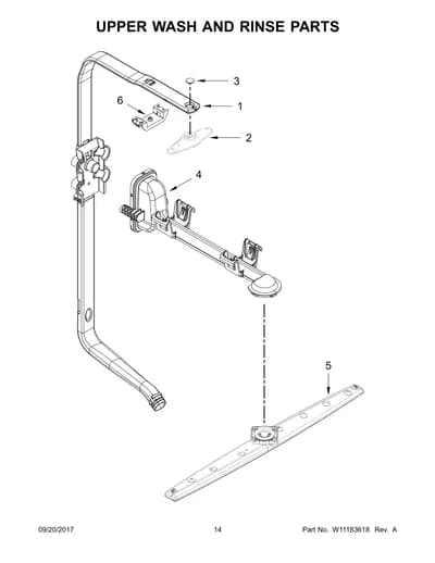 UPPER WASH AND RINSE PARTS