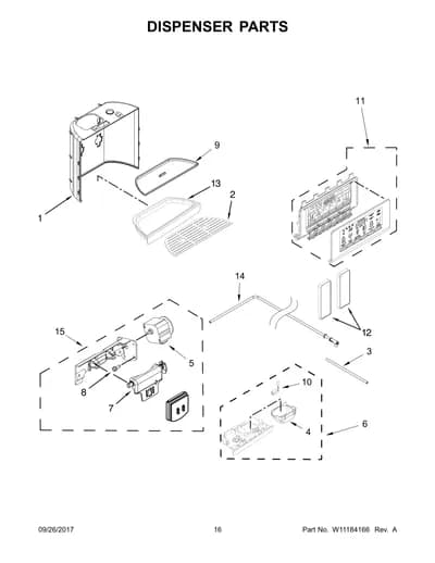 DISPENSER PARTS