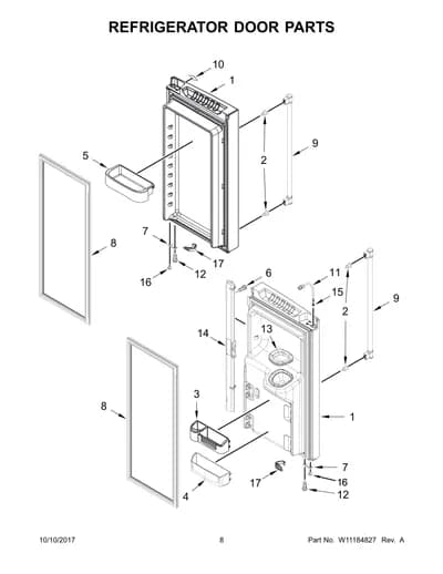 REFRIGERATOR DOOR PARTS