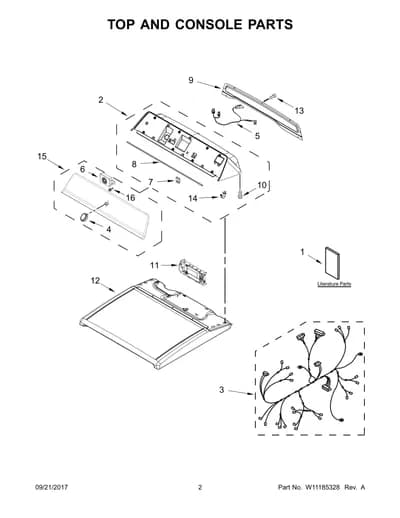 TOP AND CONSOLE PARTS
