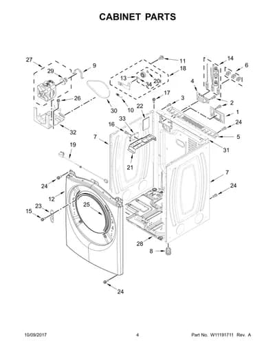 CABINET PARTS