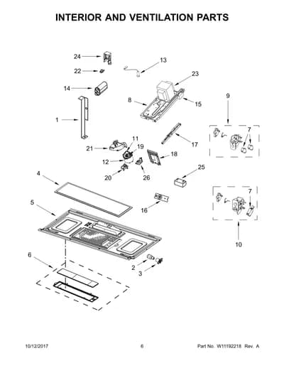INTERIOR AND VENTILATION PARTS