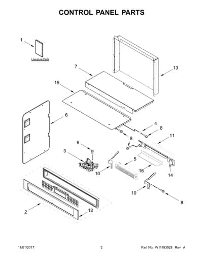 CONTROL PANEL PARTS