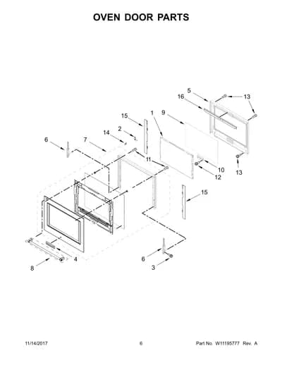 OVEN DOOR PARTS