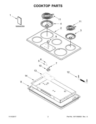 COOKTOP PARTS