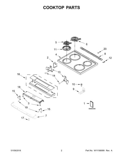 COOKTOP PARTS