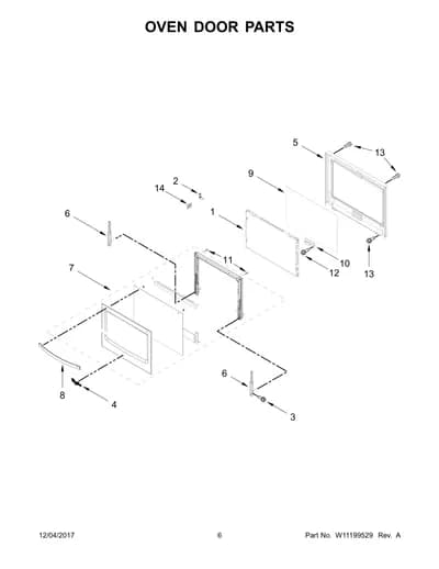 OVEN DOOR PARTS
