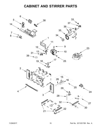 CABINET AND STIRRER PARTS