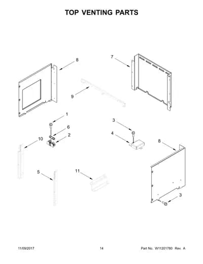 TOP VENTING PARTS