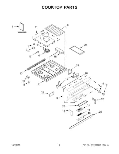 COOKTOP PARTS