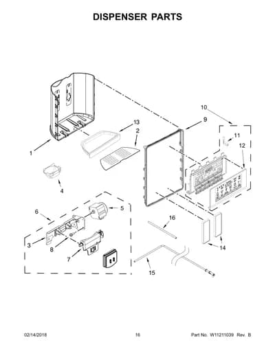 DISPENSER PARTS