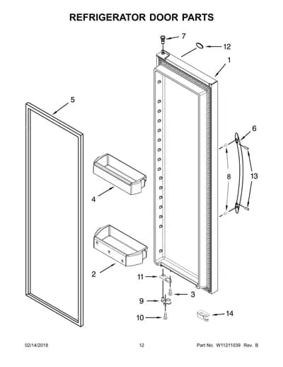 REFRIGERATOR DOOR PARTS