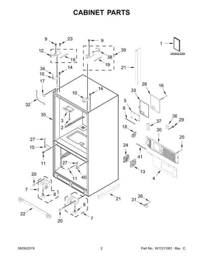 CABINET PARTS