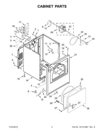 CABINET PARTS