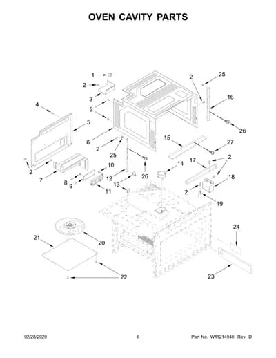 OVEN CAVITY PARTS