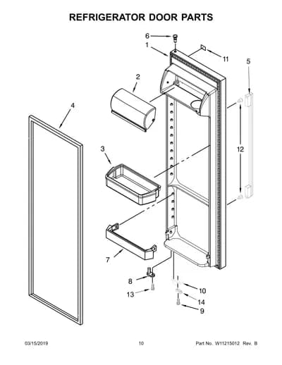 REFRIGERATOR DOOR PARTS