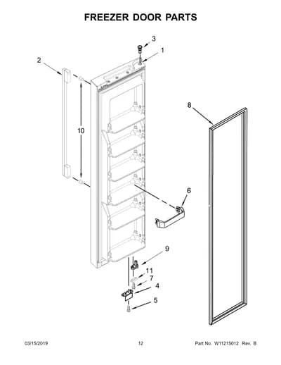 FREEZER DOOR PARTS