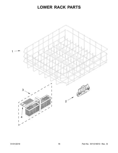 LOWER RACK PARTS
