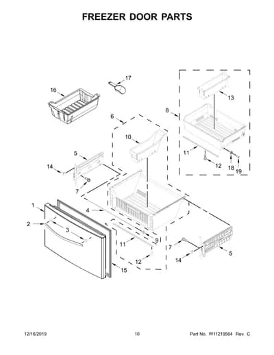 FREEZER DOOR PARTS