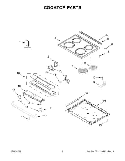 COOKTOP PARTS