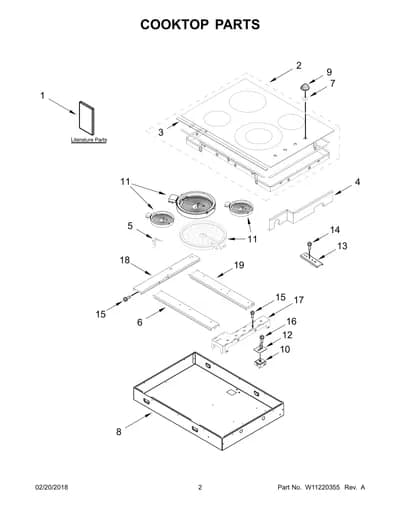 COOKTOP PARTS