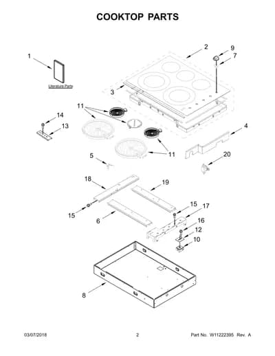 COOKTOP PARTS