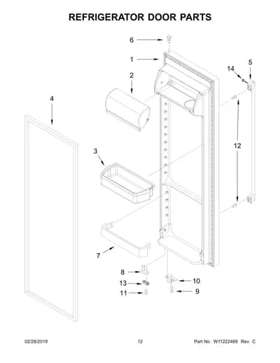 REFRIGERATOR DOOR PARTS